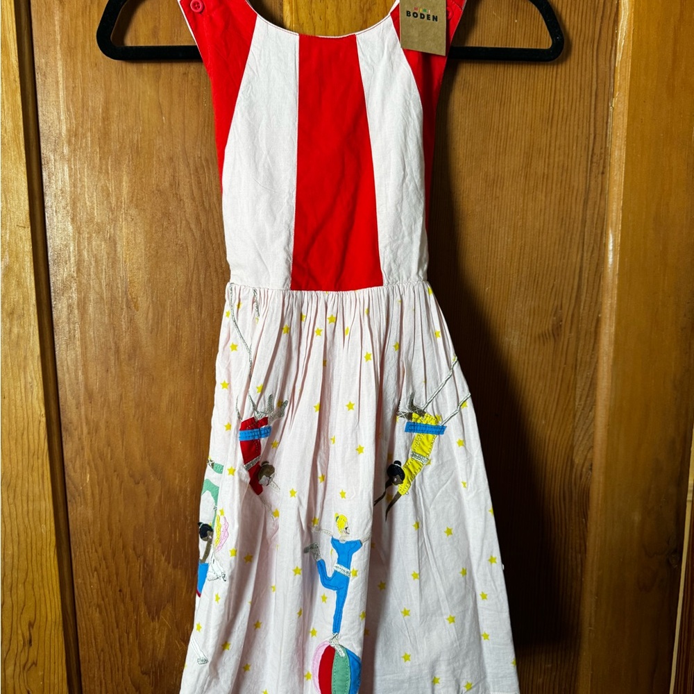Mini Boden Pink Dress with Circus Print - Picture 5 of 5